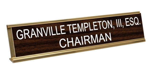 Granville Templeton, III, Esq., Chairman