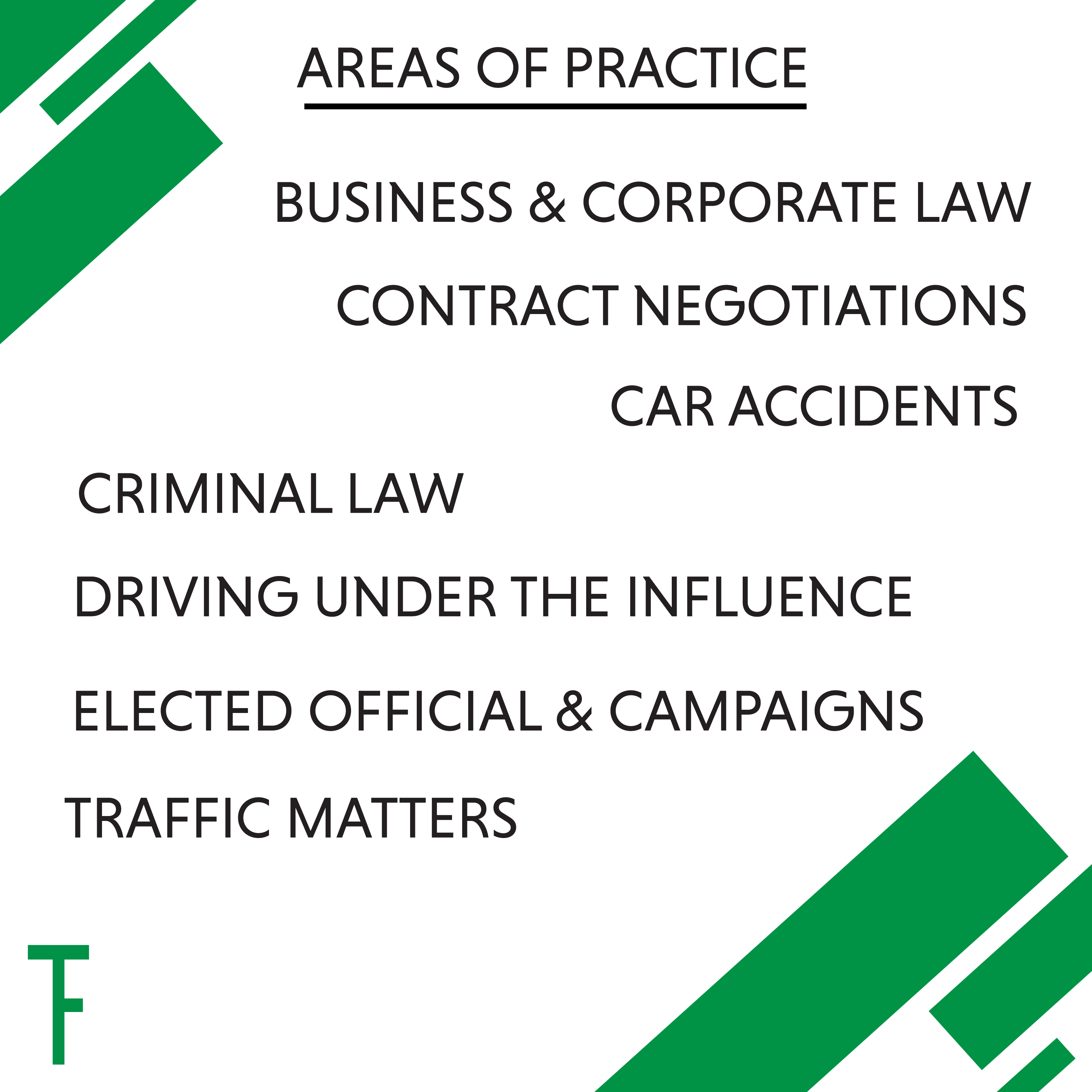Templeton Firm areas of practice